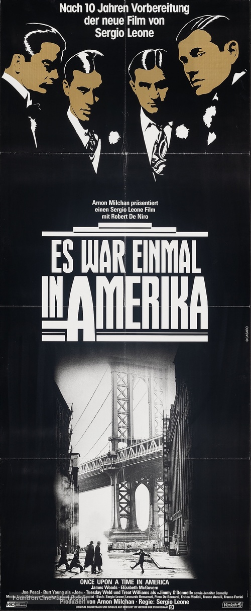 Once Upon a Time in America - German Movie Poster