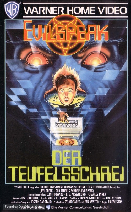 Evilspeak - German VHS movie cover