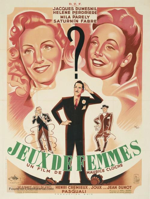 Jeux de femmes - French Movie Poster