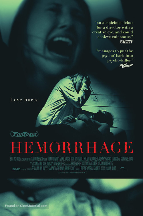 Hemorrhage - Canadian Movie Poster