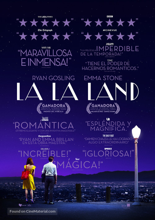 La La Land - Mexican Movie Poster