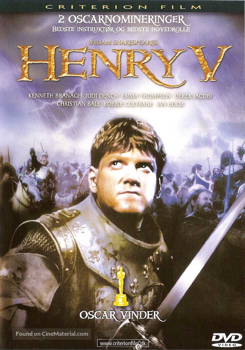 Henry V - Danish DVD movie cover