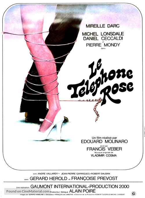 Le t&eacute;l&eacute;phone rose - French Movie Poster