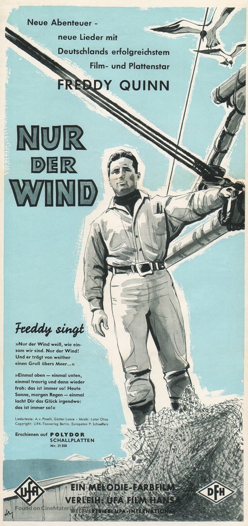 Nur der Wind - German poster