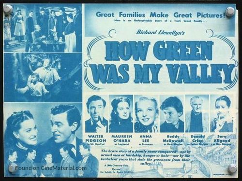 How Green Was My Valley - Australian poster
