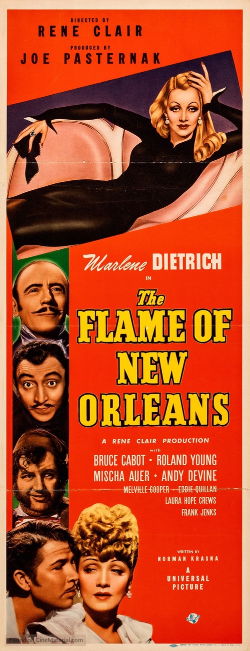 The Flame of New Orleans - Movie Poster