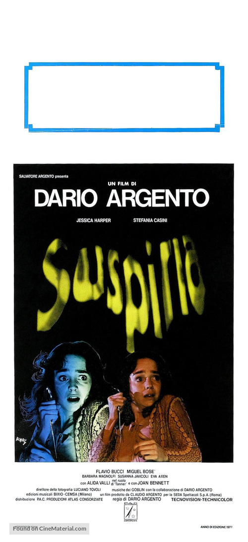 Suspiria - Italian Movie Poster