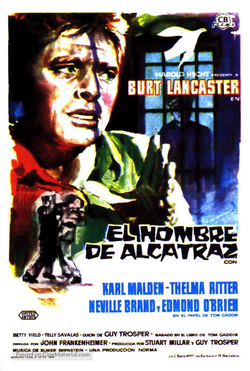 Birdman of Alcatraz - Spanish Movie Poster
