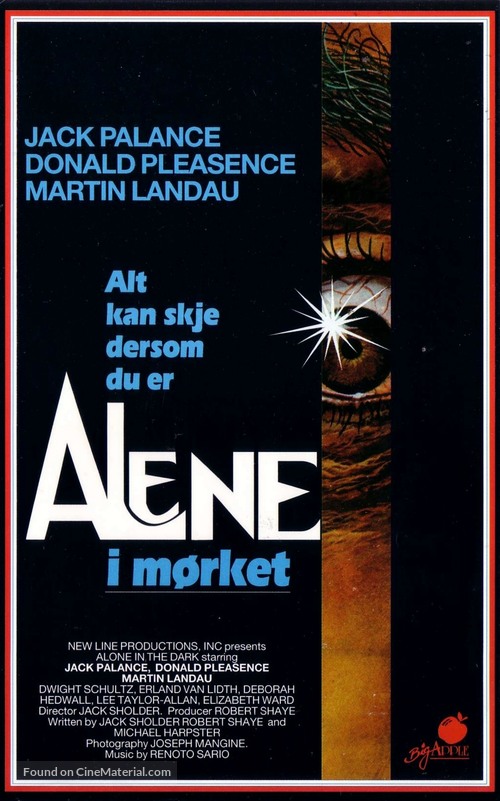 Alone in the Dark - VHS movie cover