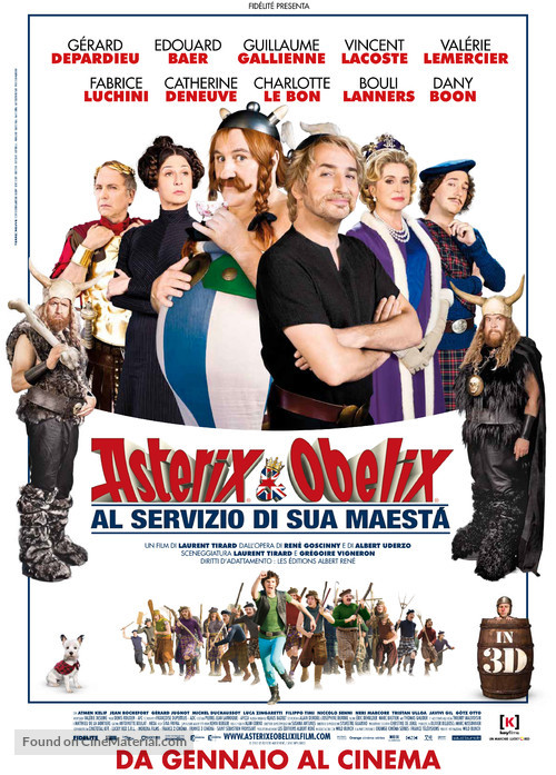 Ast&eacute;rix et Ob&eacute;lix: Au Service de Sa Majest&eacute; - Italian Movie Poster