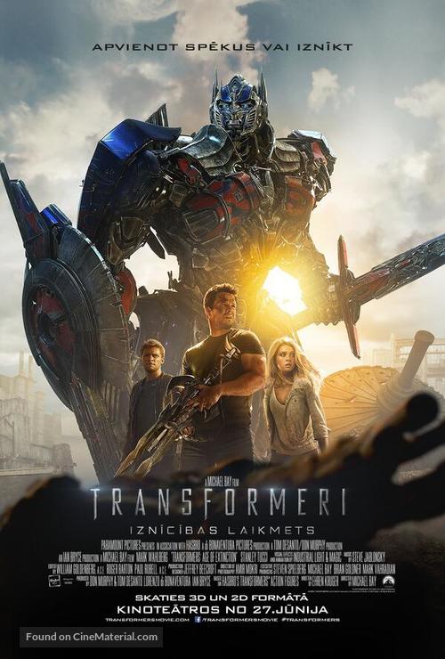 Transformers: Age of Extinction - Latvian Movie Poster