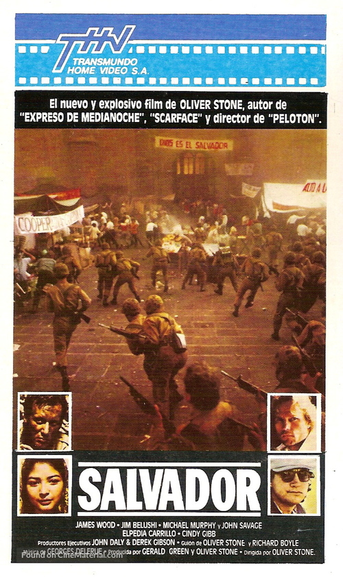 Salvador - Argentinian VHS movie cover
