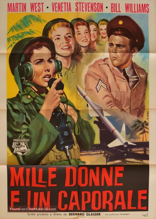 The Sergeant Was a Lady - Italian Movie Poster