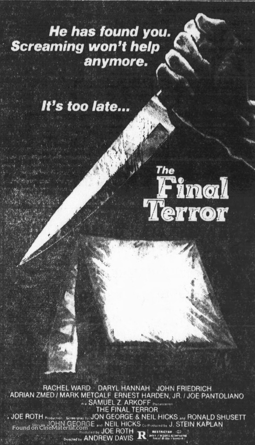 The Final Terror - poster