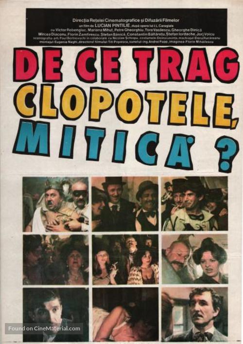 De ce trag clopotele, Mitica? - Romanian Movie Poster