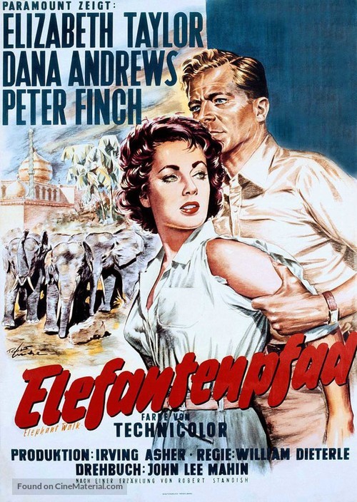 Elephant Walk - German Movie Poster