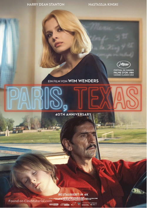 Paris, Texas - German Movie Poster