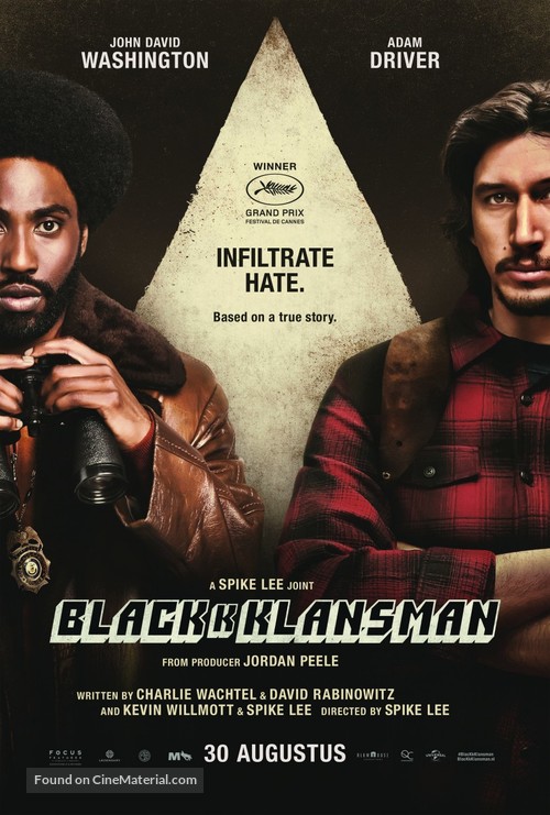 BlacKkKlansman - Dutch Movie Poster