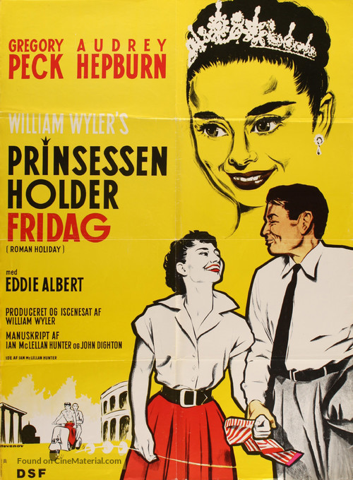Roman Holiday - Danish Movie Poster