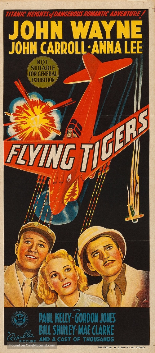 Flying Tigers - Australian Movie Poster