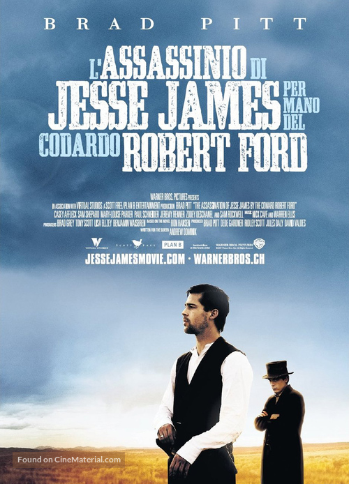 The Assassination of Jesse James by the Coward Robert Ford - Swiss Movie Poster