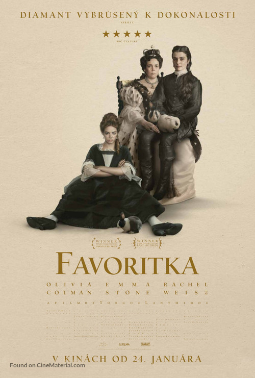 The Favourite - Slovak Movie Poster