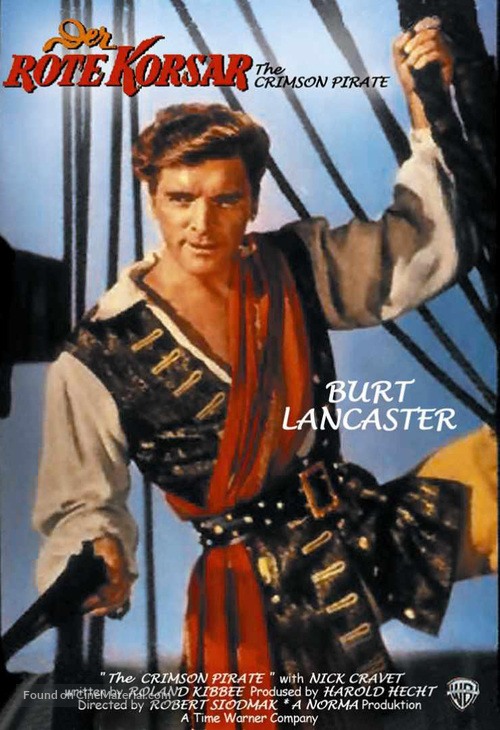 The Crimson Pirate - German Movie Cover