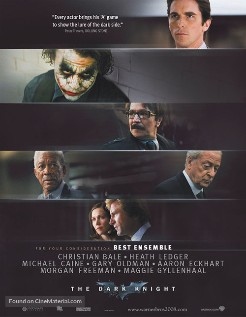 The Dark Knight - For your consideration movie poster