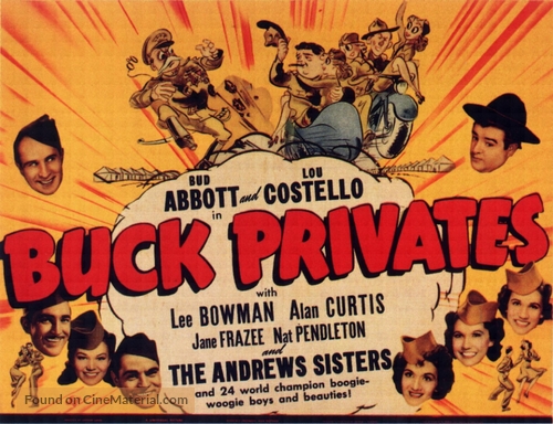 Buck Privates - British Movie Poster