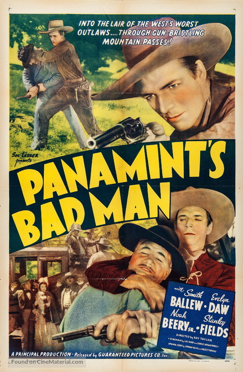 Panamint&#039;s Bad Man - Re-release movie poster