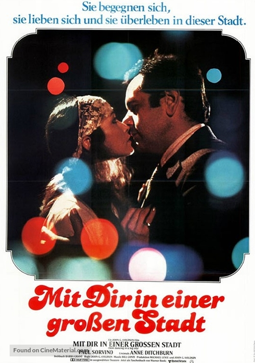 Slow Dancing in the Big City - German Movie Poster