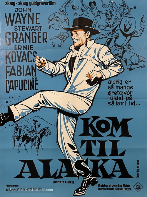 North to Alaska - Danish Movie Poster