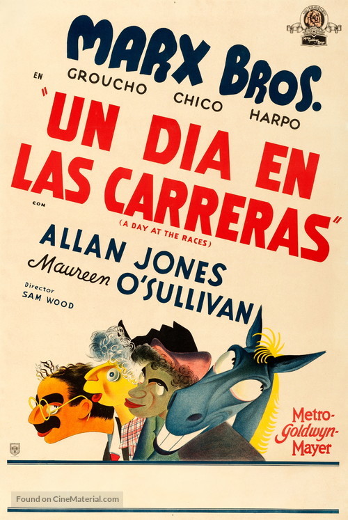 A Day at the Races - Argentinian Movie Poster