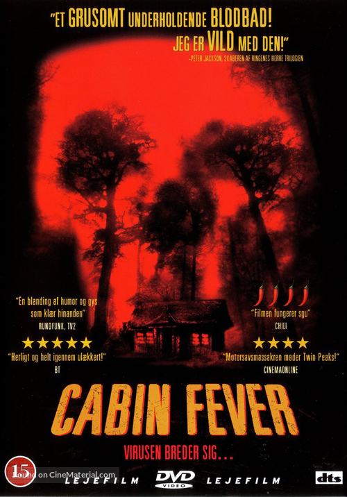 Cabin Fever - Danish DVD movie cover