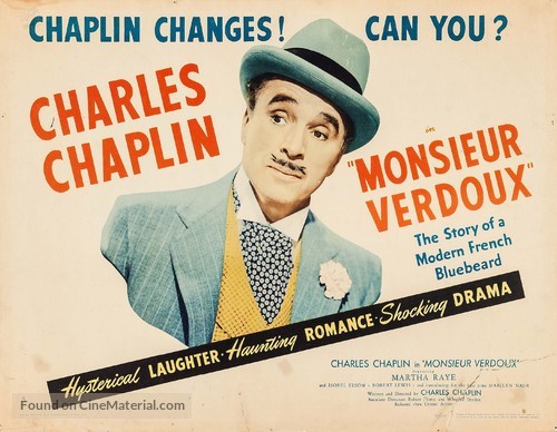 Monsieur Verdoux - Movie Poster