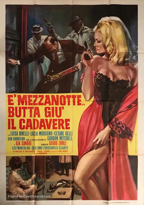 &Egrave; mezzanotte... butta gi&ugrave; il cadavere - Italian Movie Poster