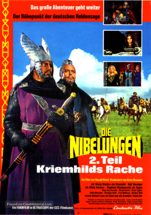 Die Nibelungen, Teil 2 - Kriemhilds Rache - German Movie Poster