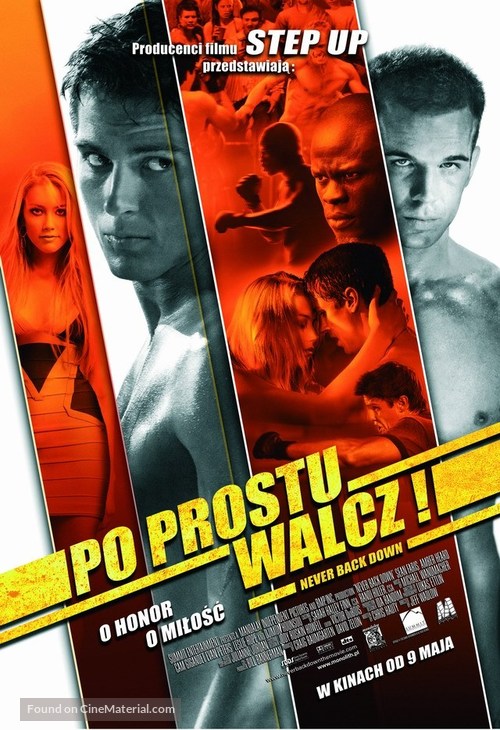 Never Back Down - Polish Movie Poster