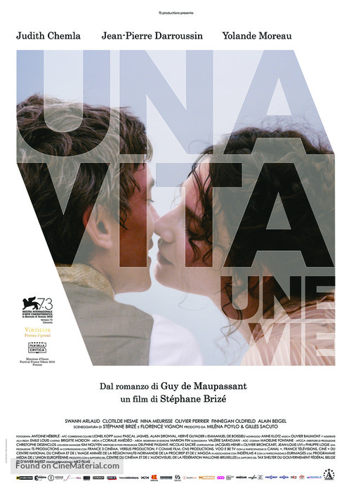 Une vie - Italian Movie Poster