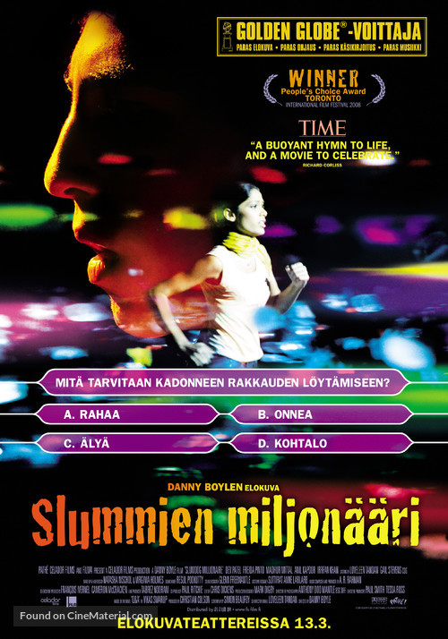 Slumdog Millionaire - Finnish Movie Poster