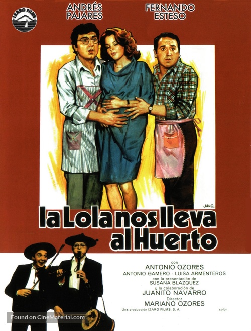 La Lola nos lleva al huerto - Spanish Movie Poster