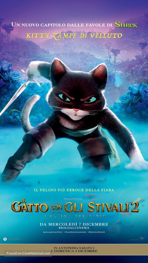 Puss in Boots: The Last Wish - Italian Movie Poster