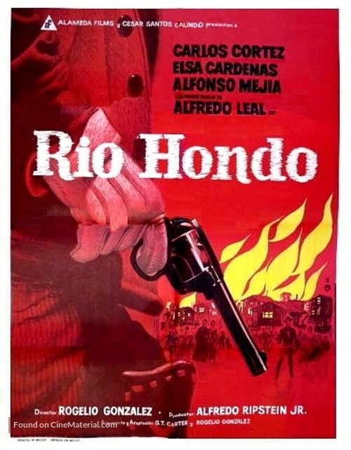 R&iacute;o Hondo - Mexican Movie Poster