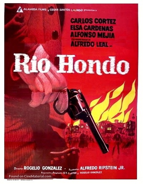 R&iacute;o Hondo - Mexican Movie Poster