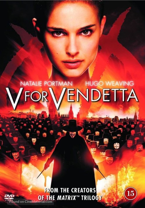 V for Vendetta - Danish DVD movie cover