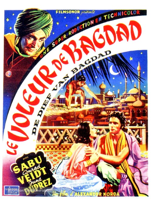The Thief of Bagdad - Belgian Movie Poster