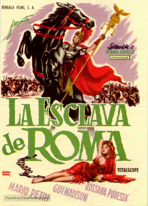 La schiava di Roma - Spanish Movie Poster