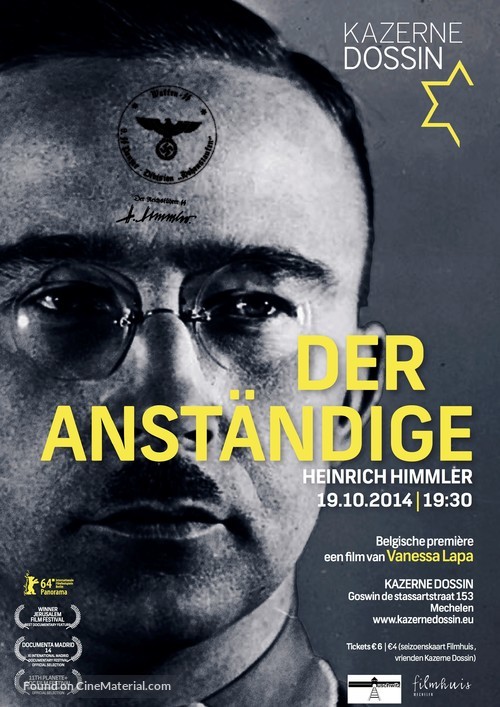 Der Anst&auml;ndige - Belgian Movie Poster