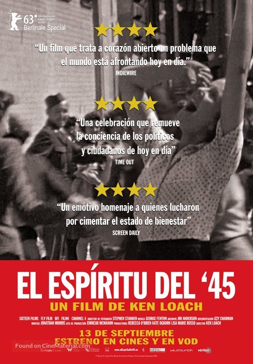 The Spirit of &#039;45 - Spanish Movie Poster