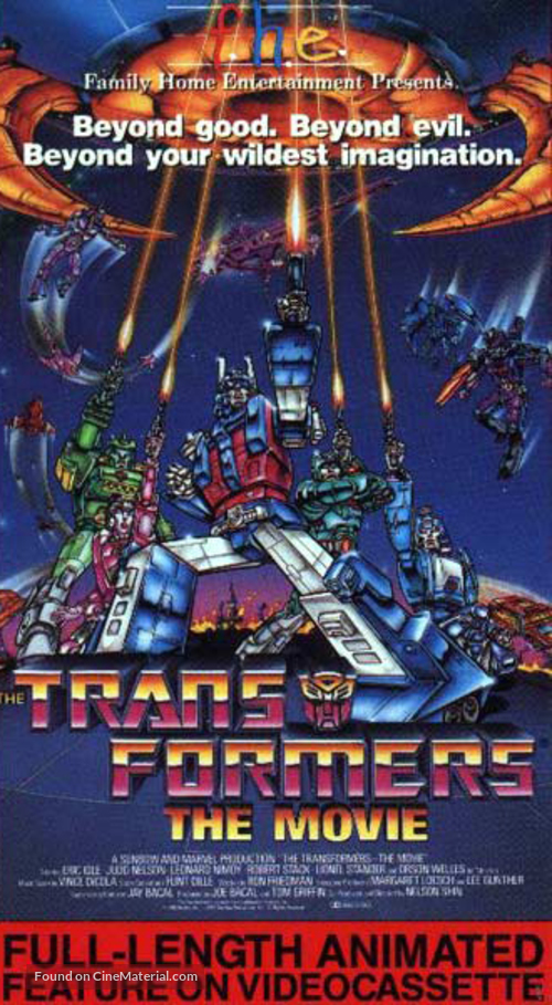 The Transformers: The Movie - VHS movie cover
